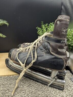 Vintage 70s Era Franklin Derek Sanderson Leather Pro Model NHL Skates